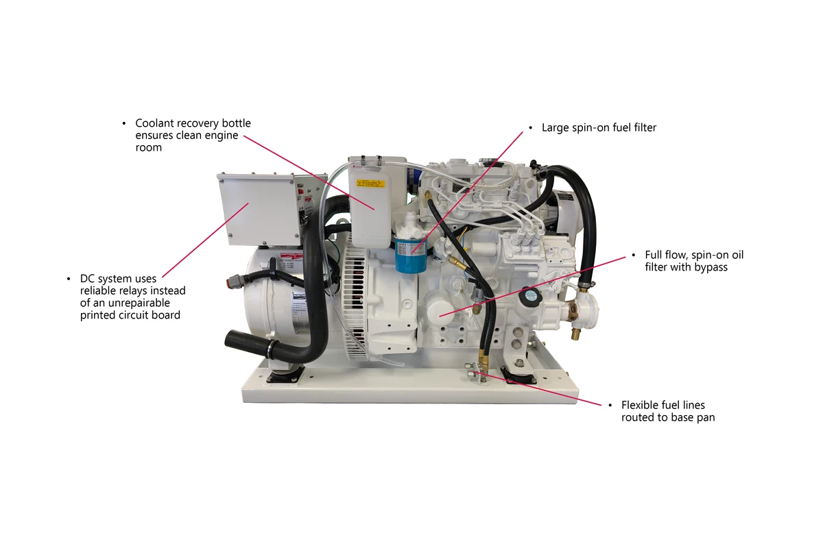 Northern Lights M843NW3G marine generator, manufacturer product photograph